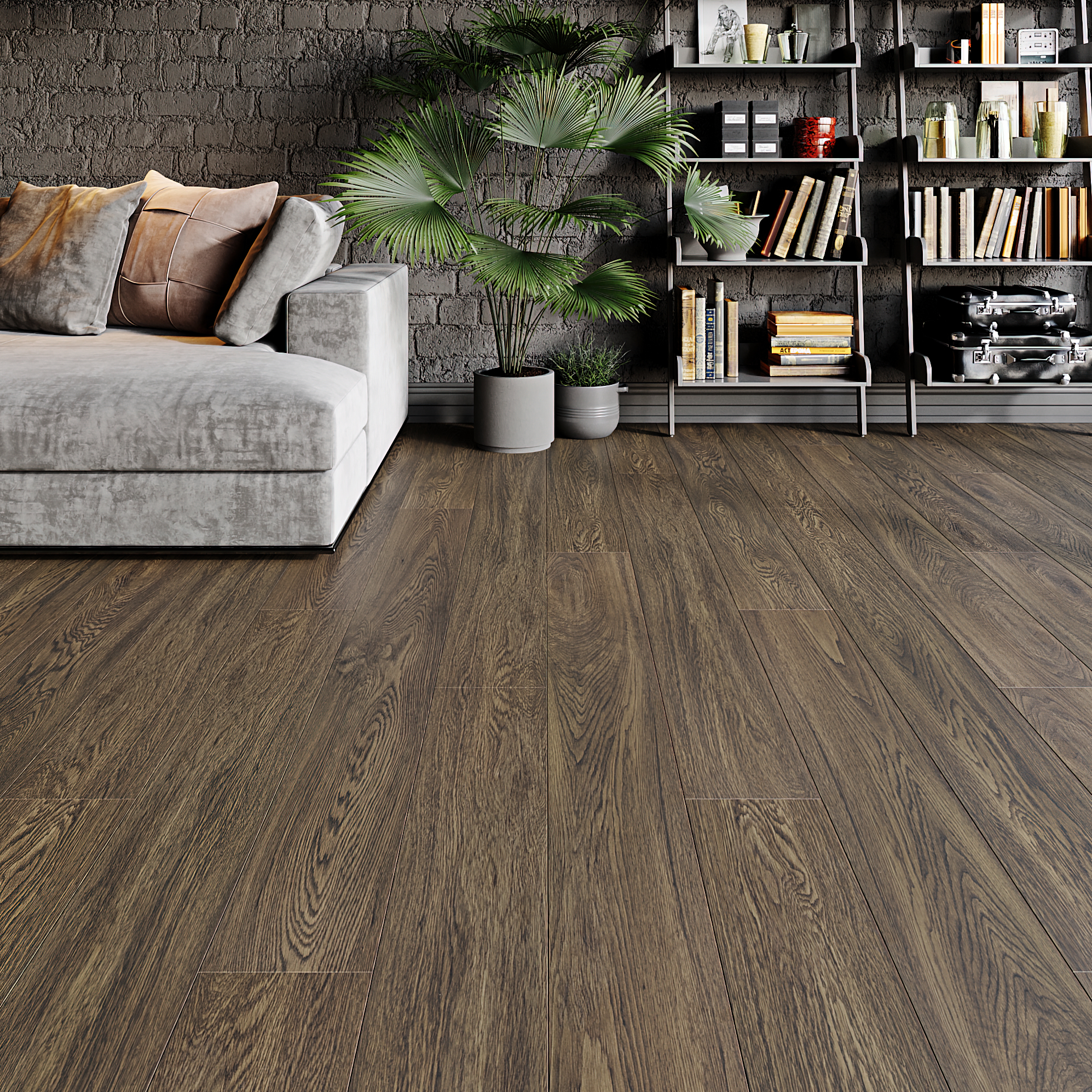 Кварцвиниловый SPC ламинат Art East Art Stone Armor Ясень Карамельный ARM 93 1220×196×9 фото в интерьере